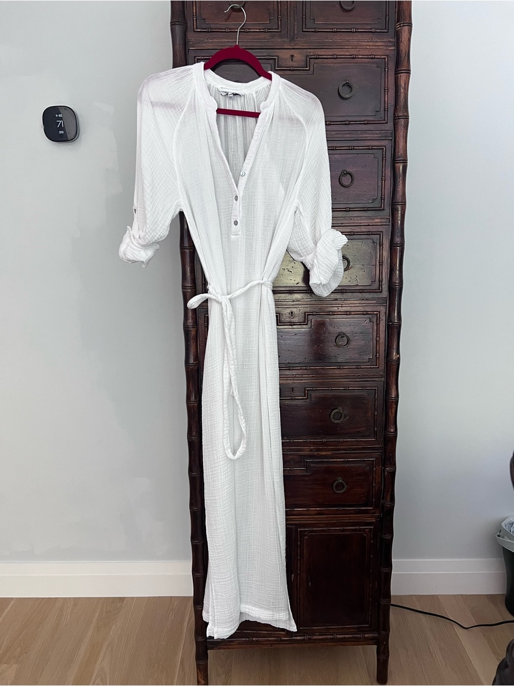 Michael Stars White Gauze Maxi dress.